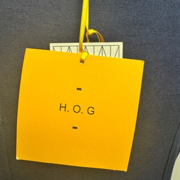 H.O.G Sleeveless Linen Cotton Dress Navy - Picture 7 of 12